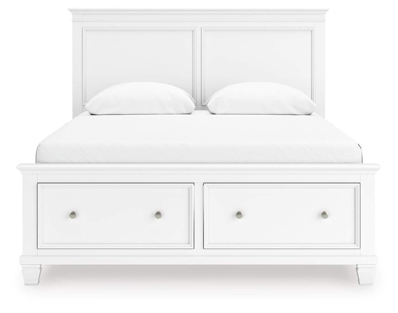 Fortman White Panel Storage Bedroom Set view 5