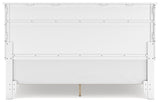 Fortman White King Panel Bed