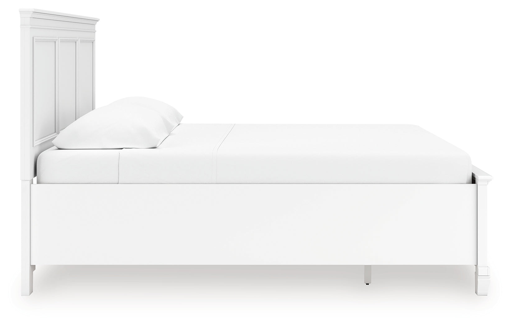 Fortman White King Panel Storage Bed