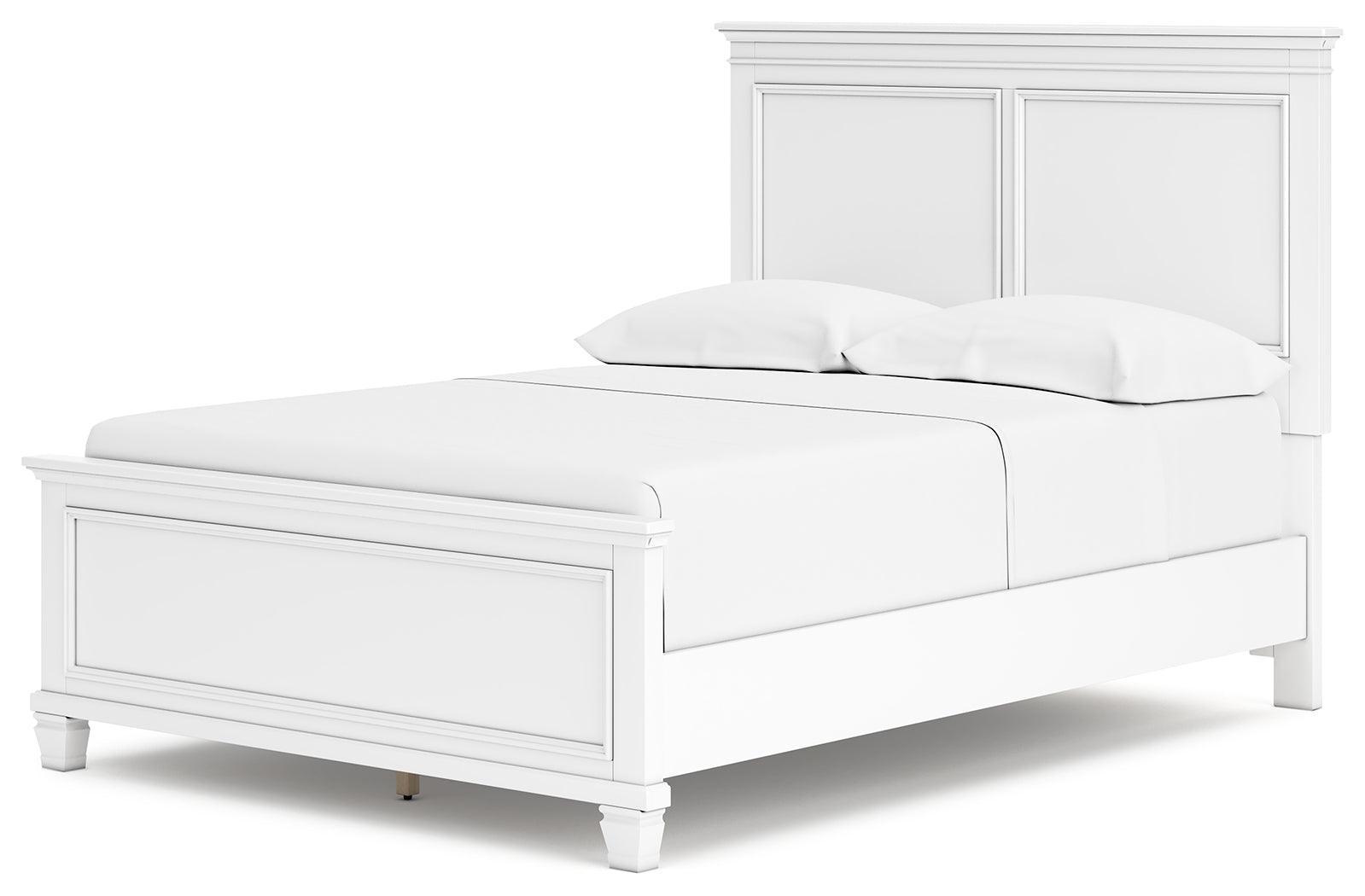 Fortman White Full Panel Bed - Full Size