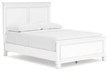 Fortman White Full Panel Bed - Full Size
