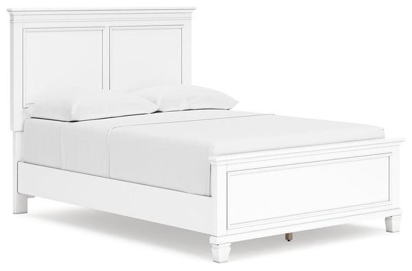 Fortman White Full Panel Bed - Full Size