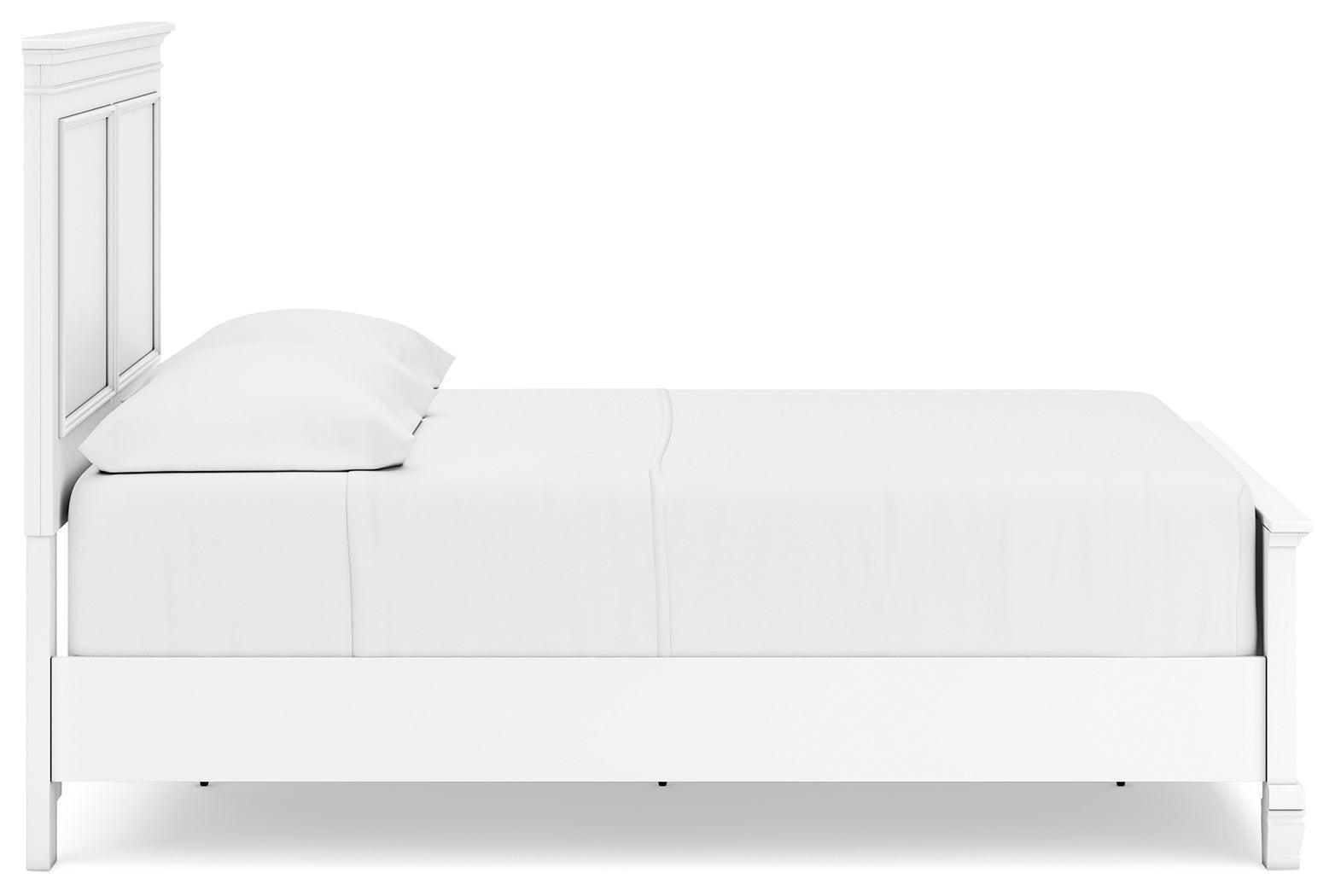 Fortman White Full Panel Bed - Full Size
