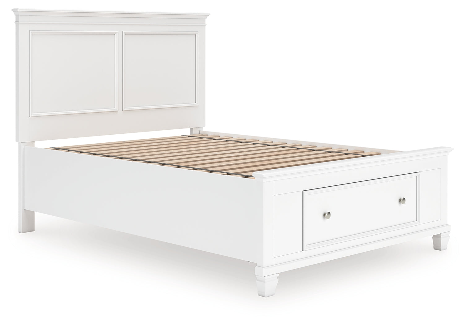 Fortman White Full Panel Storage Bed