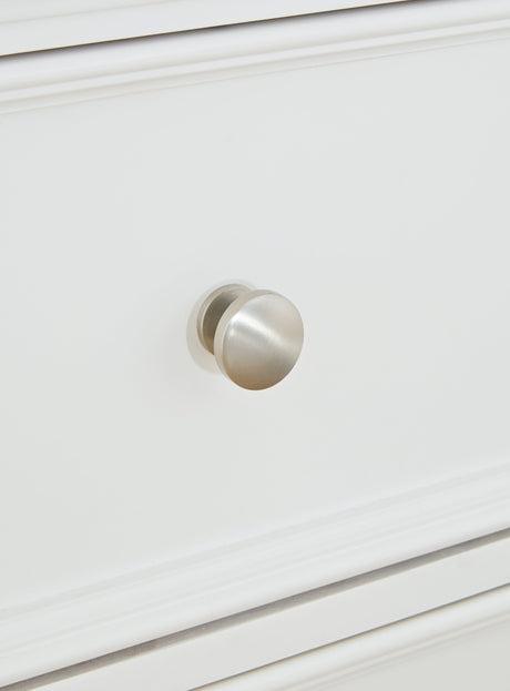 Fortman White Nightstand - Ella Furniture