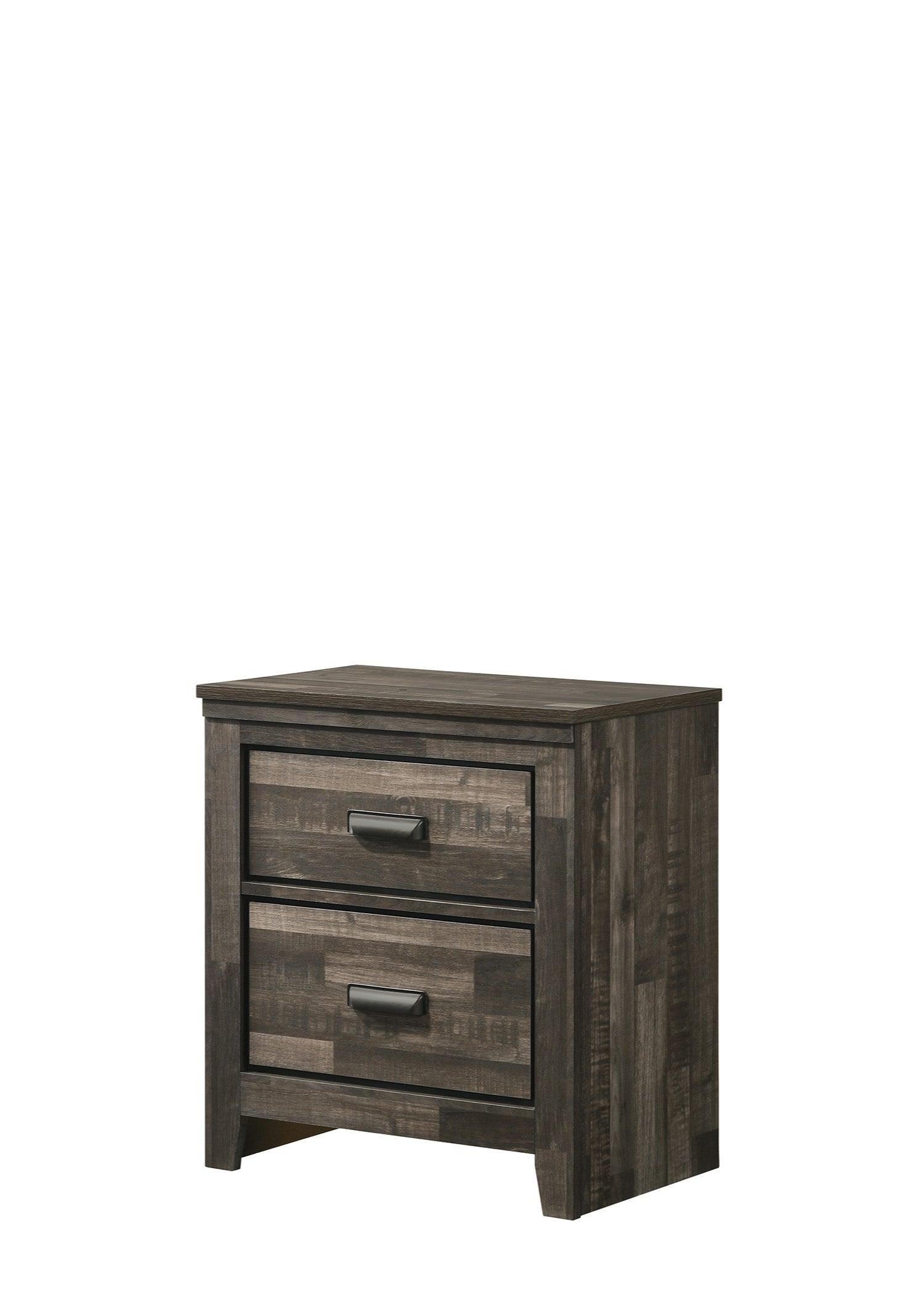 Carter Chest Brown, Transitional Modern Wood, 5 Drawers - Ella Furniture