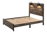 Carter Brown Classic, Sleek And Modern Wood Queen Platform Bed - Ella Furniture