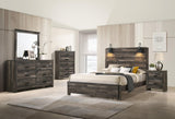 Carter Brown Classic, Sleek And Modern Wood Full Platform Bed - Ella Furniture