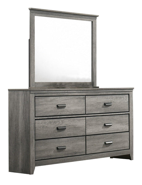 Carter Gray Simple And Modern Wood King Platform Bed - Ella Furniture