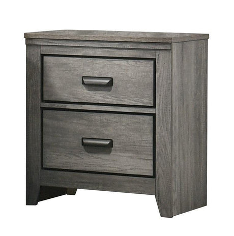 Carter Gray Simple And Modern Wood King Platform Bed - Ella Furniture