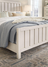 Shaybrock Antique White King Panel Bed