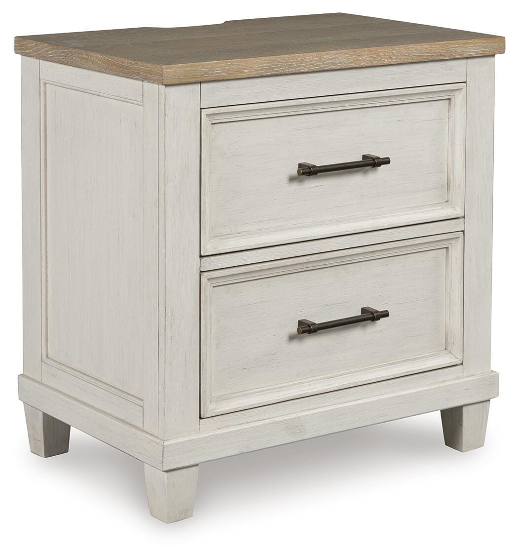 Shaybrock Antique White Panel Bedroom Set angled view