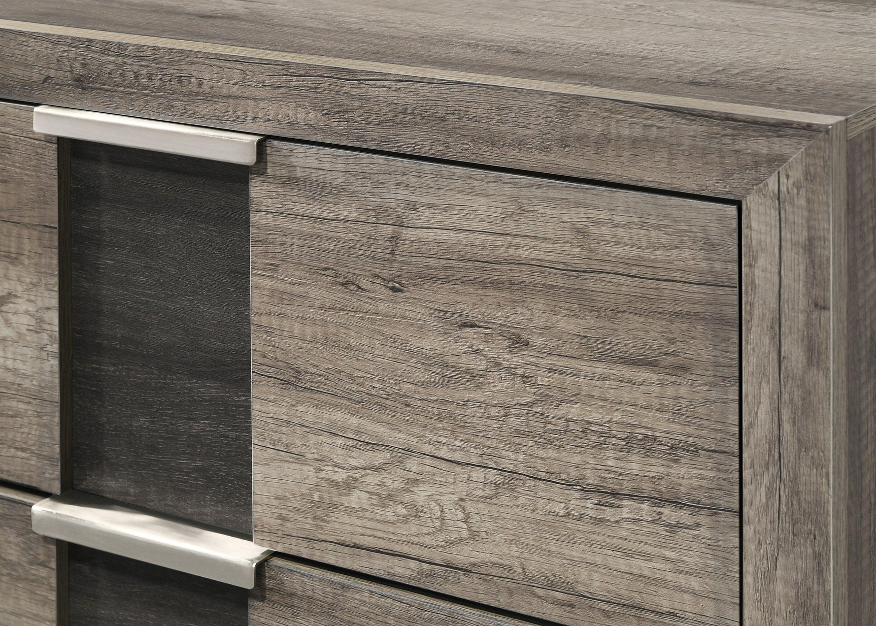 Rangley Chest Gray, Contemporary Modern Wood, 5 Drawers - Ella Furniture