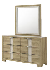 Rangley Driftwood LED Panel Bedroom Set dresser and mirror by Crownmark | Ella Furniture
