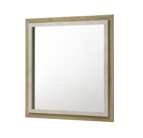 Rangley Driftwood LED Panel Bedroom Set mirror by Crownmark | Ella Furniture