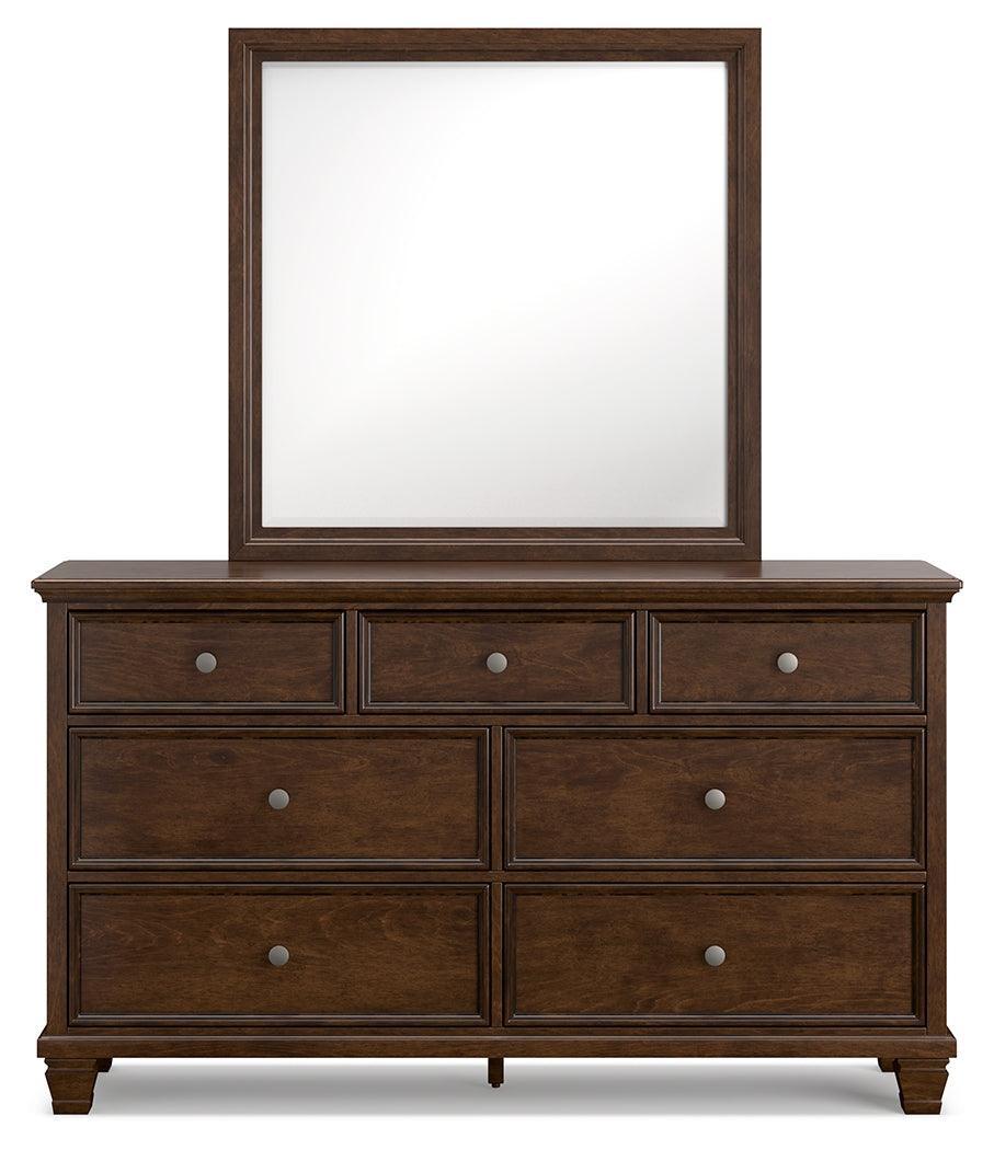 Danabrin Brown Dresser And Mirror - Ella Furniture