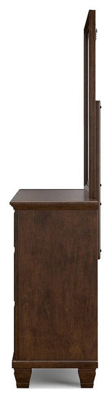 Danabrin Brown Dresser And Mirror - Ella Furniture