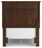 Danabrin Brown Twin Panel Bed