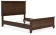 Danabrin Brown Queen Panel Bed - Ella Furniture