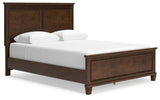 Danabrin Brown Panel Bedroom Set angled view