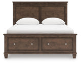 Danabrin Brown Panel Storage Bedroom Set view 5