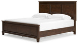 Danabrin Brown King Panel Bed