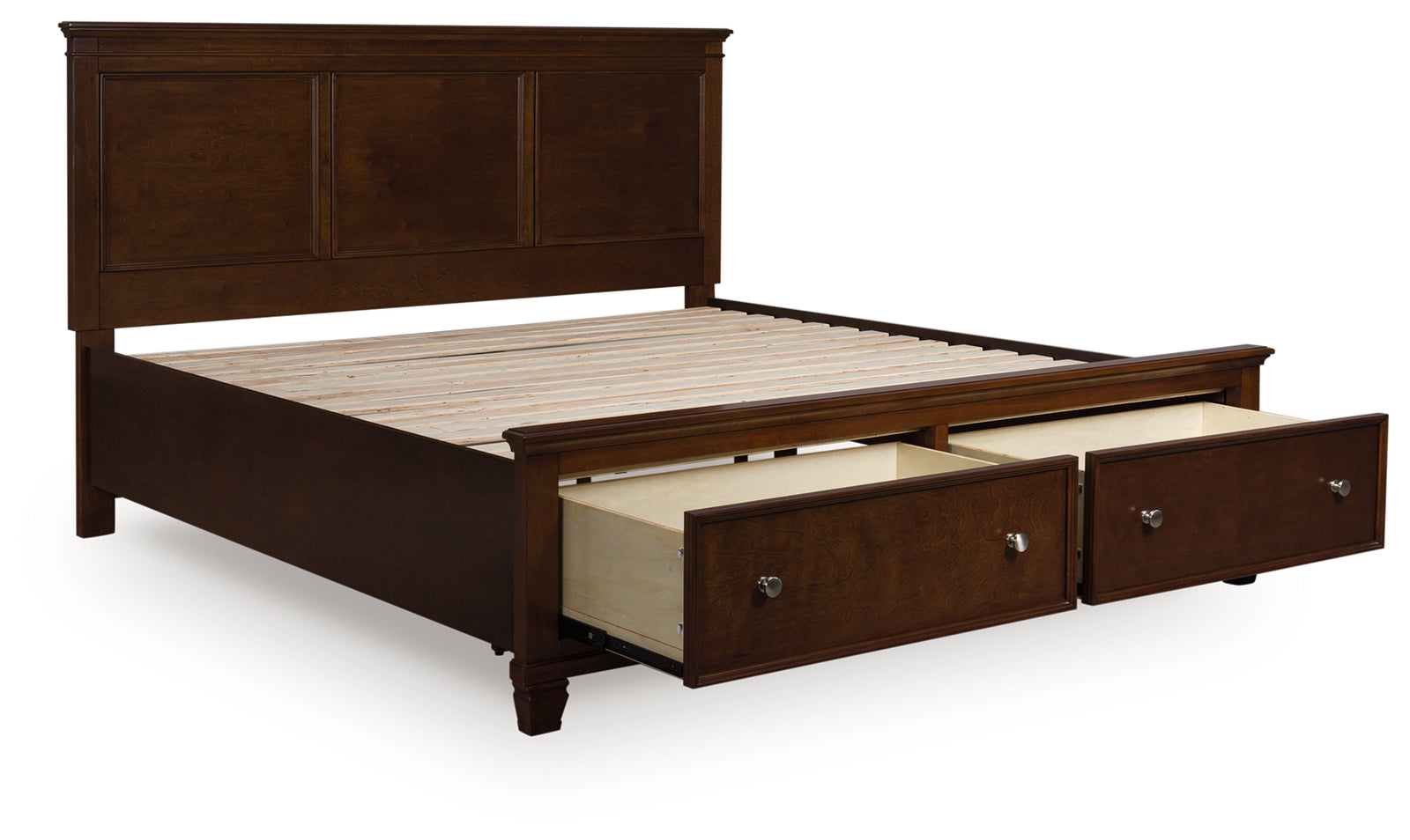 Danabrin Brown King Panel Storage Bed