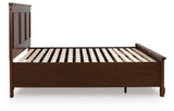 Danabrin Brown King Panel Storage Bed