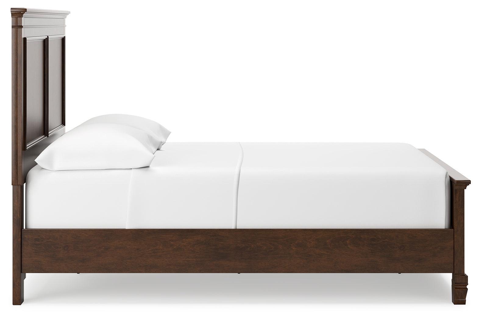 Danabrin Brown Full Panel Bed - Ella Furniture