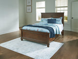 Danabrin Brown Full Panel Bed - Ella Furniture