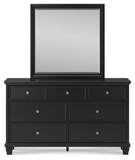 Lanolee Black Panel Bedroom Set view 14