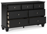 Lanolee Black Dresser - Ella Furniture