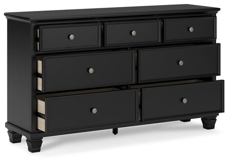 Lanolee Black Dresser - Ella Furniture