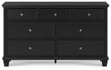 Lanolee Black Dresser - Ella Furniture