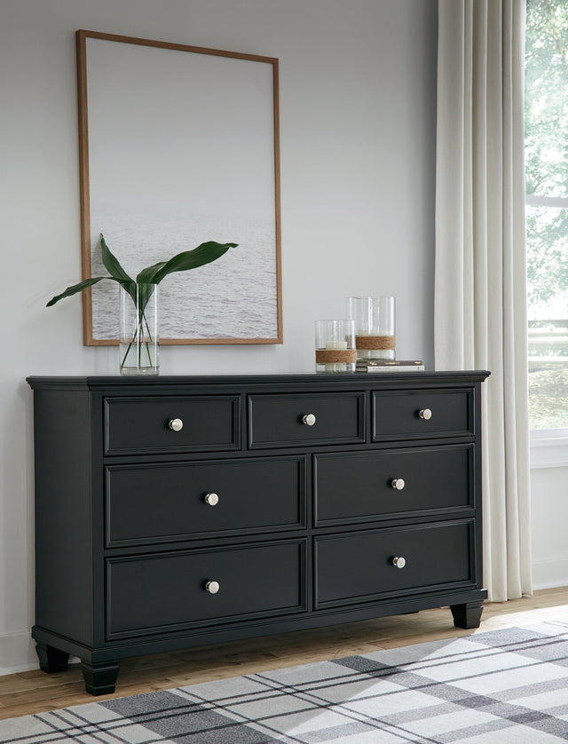 Lanolee Black Dresser - Ella Furniture