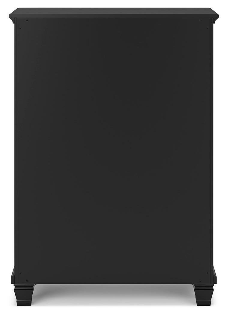 Lanolee Black Chest Of Drawers - Ella Furniture