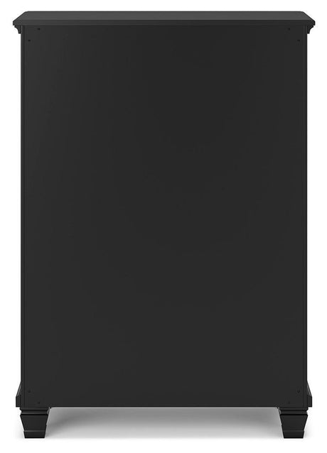 Lanolee Black Chest Of Drawers - Ella Furniture