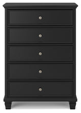 Lanolee Black Chest Of Drawers - Ella Furniture