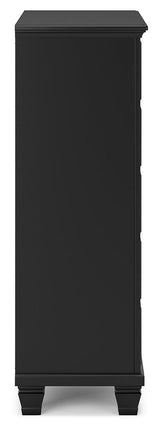 Lanolee Black Chest Of Drawers - Ella Furniture