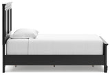 Lanolee Black Twin Panel Bed - Ella Furniture