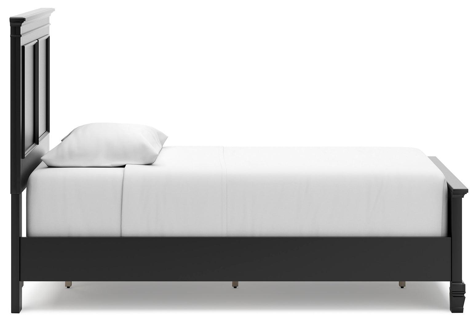 Lanolee Black Twin Panel Bed - Ella Furniture