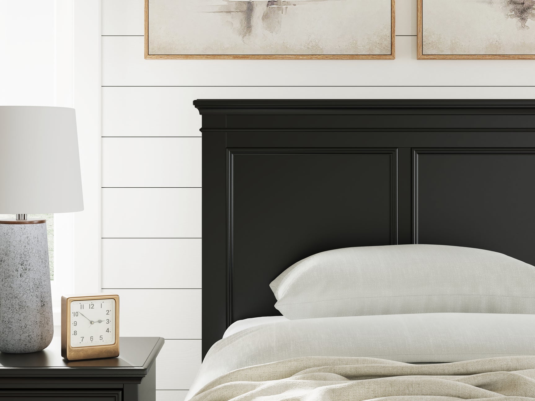 Lanolee Black Twin Panel Storage Bed