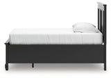 Lanolee Black Twin Panel Storage Bed