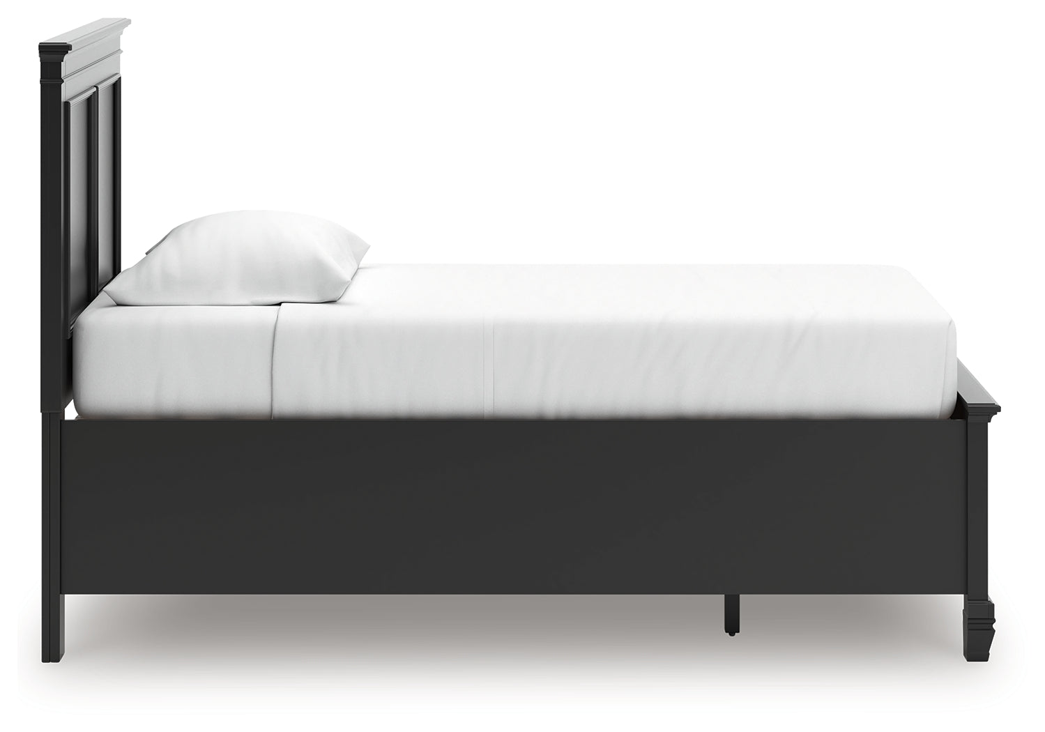 Lanolee Black Twin Panel Storage Bed