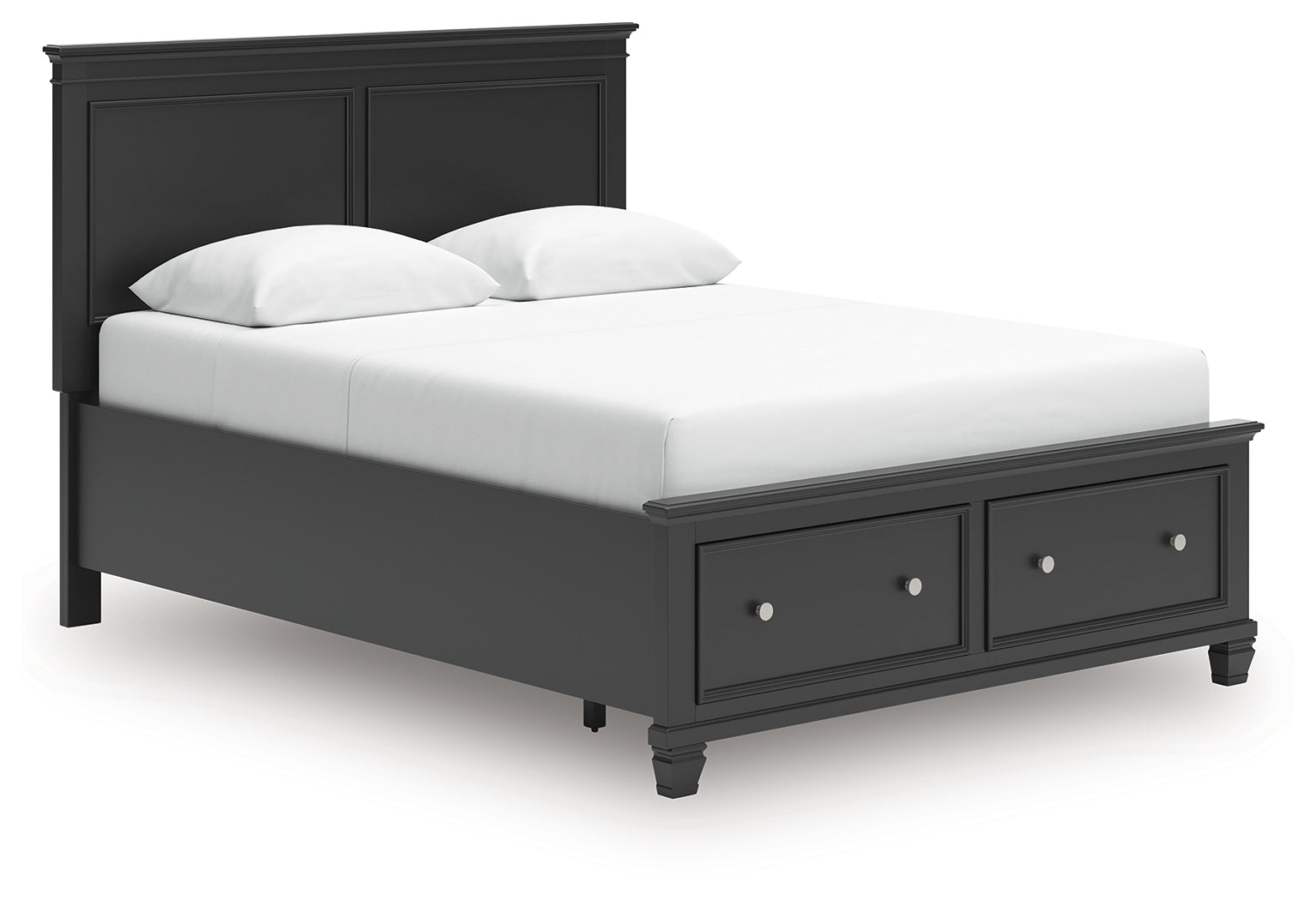 Lanolee Black Queen Panel Storage Bed