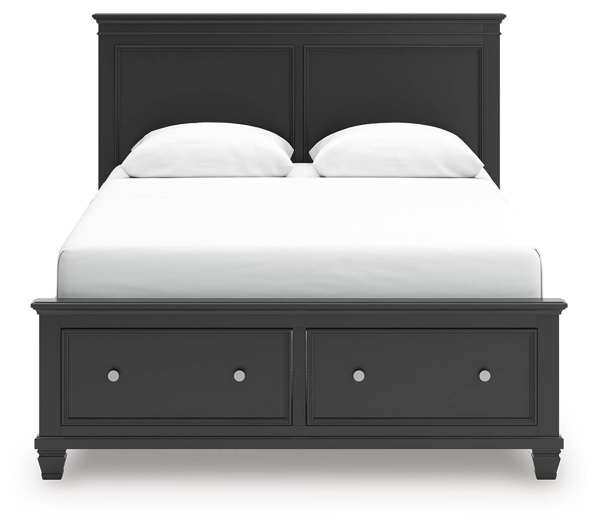 Lanolee Black Panel Storage Bedroom Set view 5