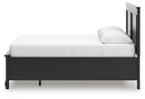 Lanolee Black Queen Panel Storage Bed