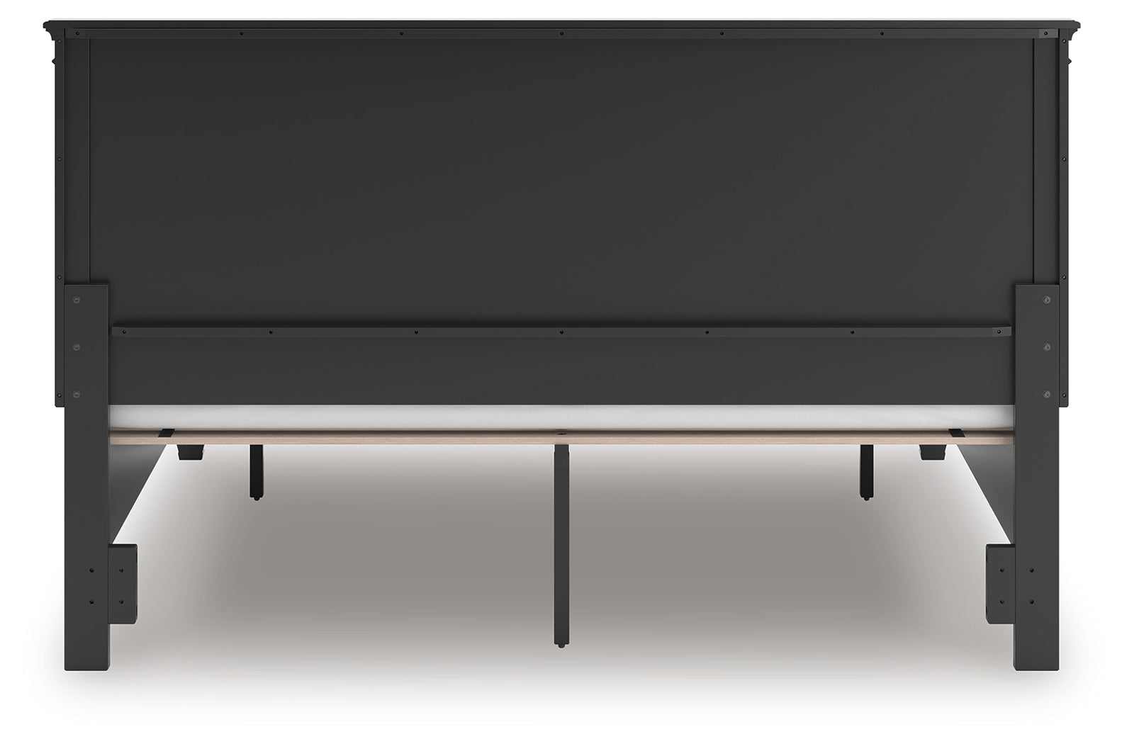Lanolee Black King Panel Storage Bed