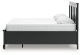Lanolee Black King Panel Storage Bed