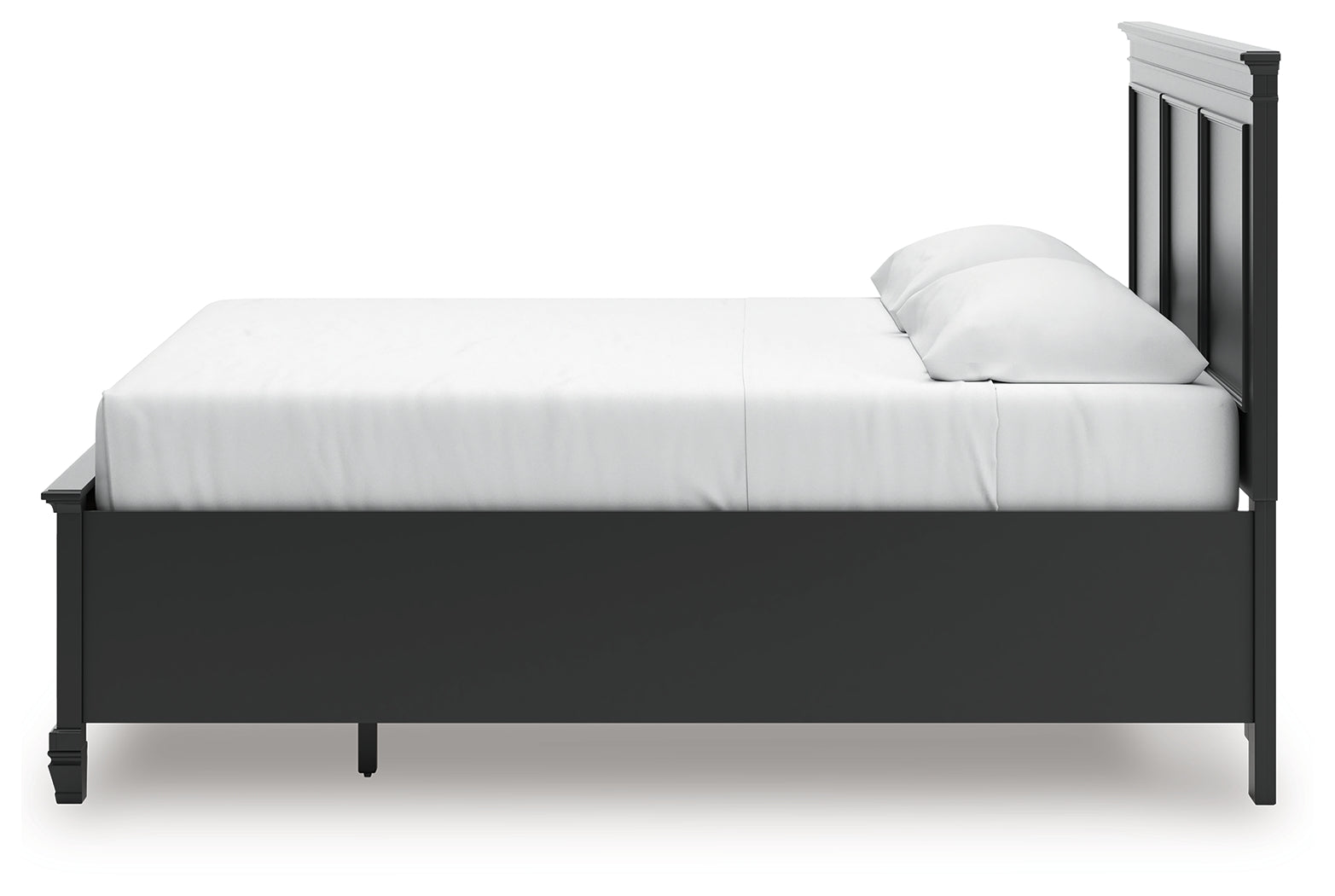 Lanolee Black King Panel Storage Bed